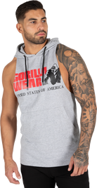 Gorilla Wear Rogers Hooded Tank Top Tank Top Gray Melange