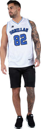 Gorilla Wear San Mateo Jersey Tank Top Tank Top White/Blue