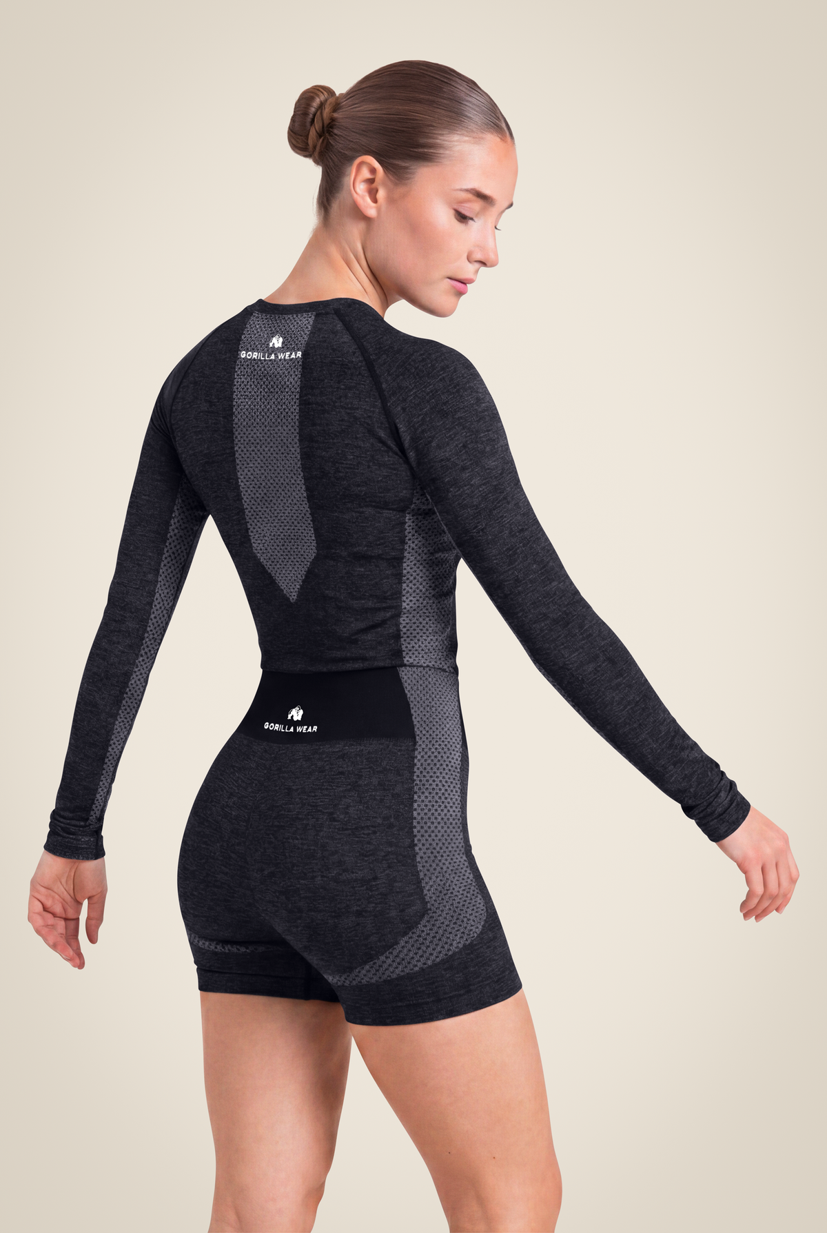 Gorilla Wear Selah Seamless Long Sleeve T-Shirt & Tops Black