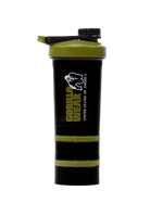 Gorilla Wear Shaker 2 GO 500ML Shakers & Bottles Black/Army Green