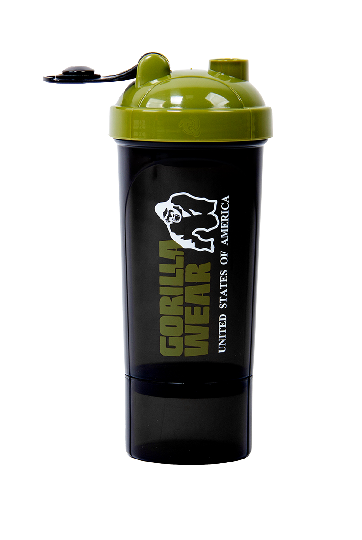 Gorilla Wear Shaker Compact 400ML Shakers & Bottles Black/Army Green