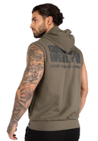 Gorilla Wear Springfield S/L Zipped Hoodie Hoodie & Sweatshirt Army Green