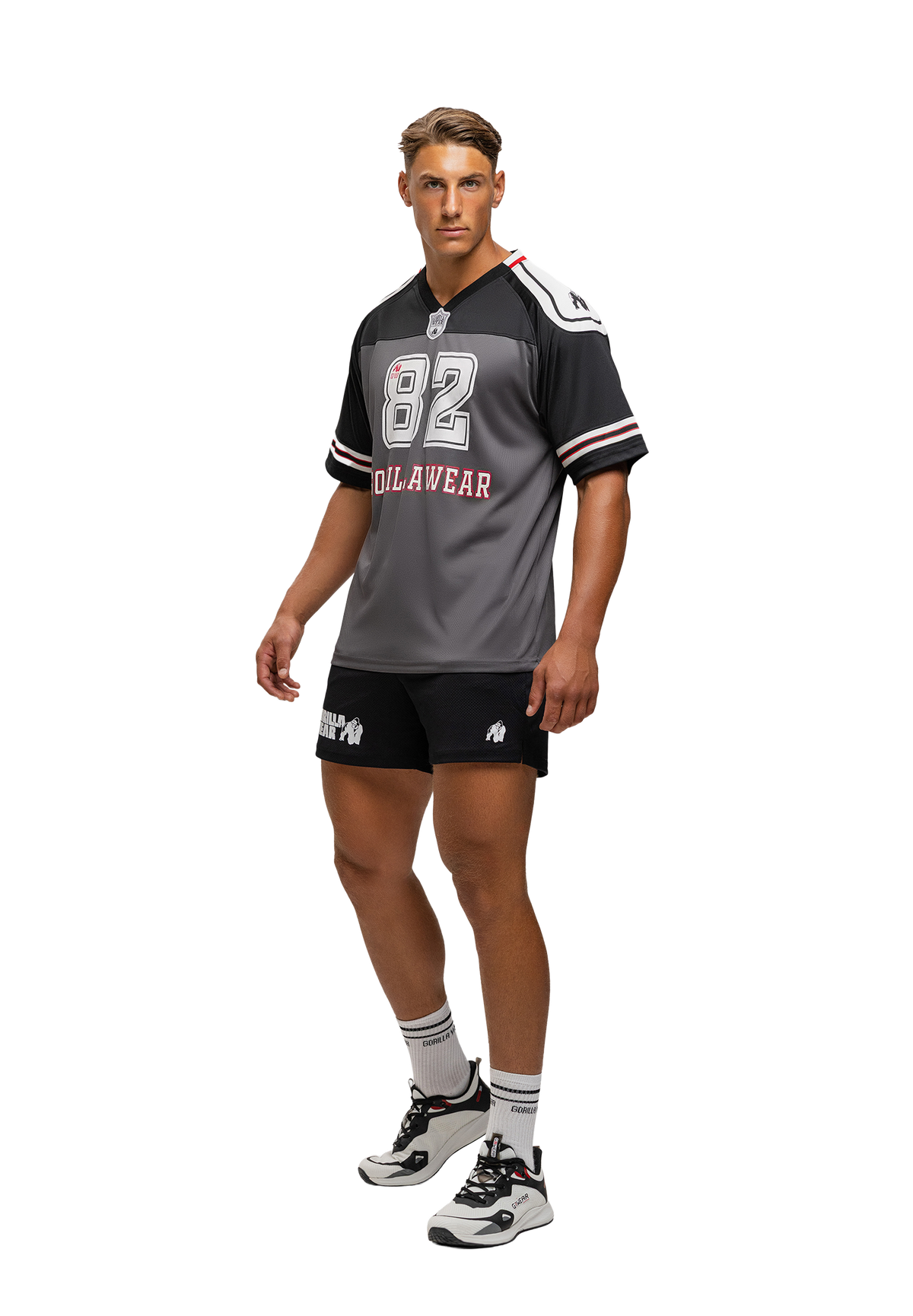 Gorilla Wear Tyler Football Jersey T-Shirt & Tops Black/White