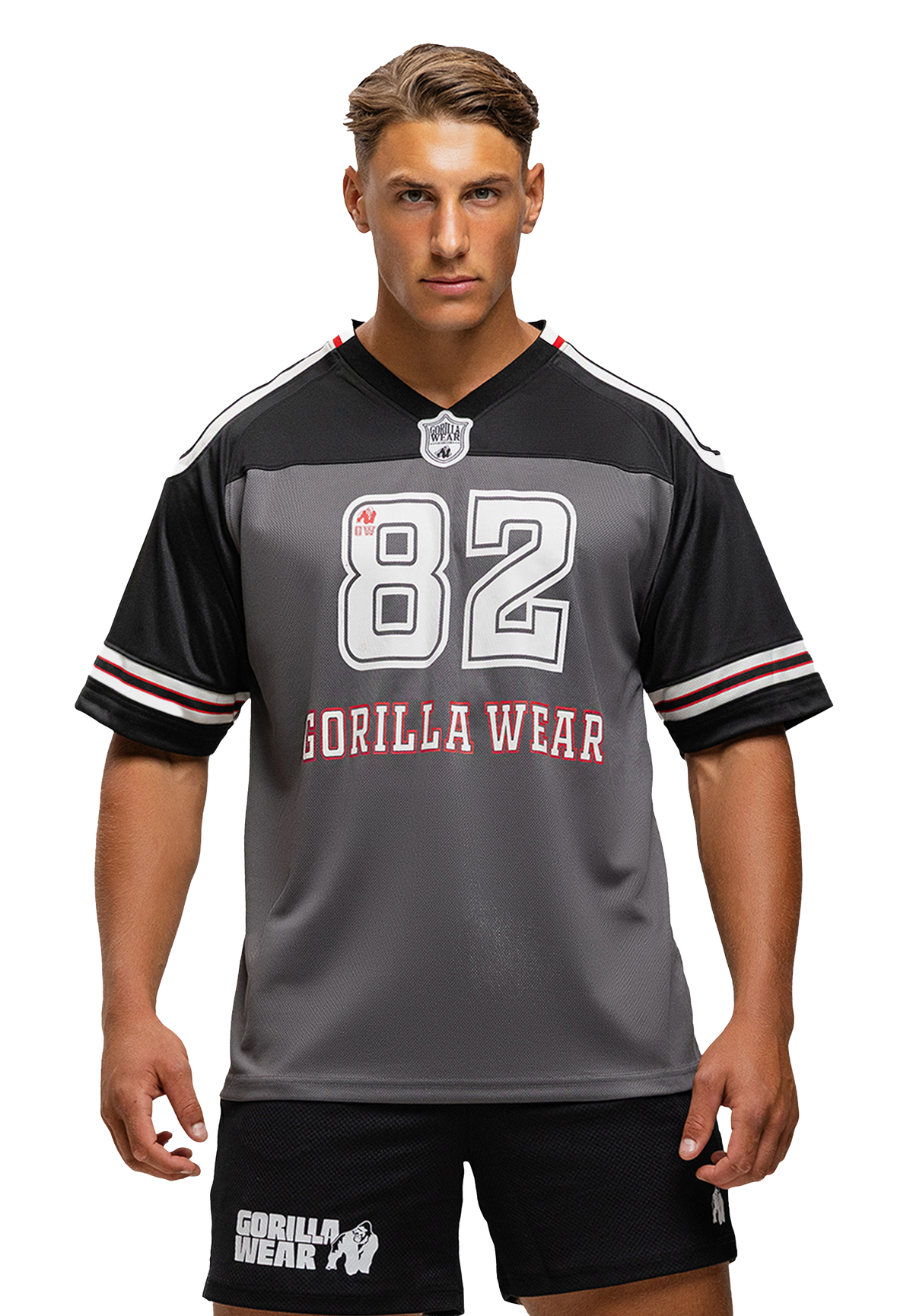 Gorilla Wear Tyler Football Jersey T-Shirt & Tops Black/White