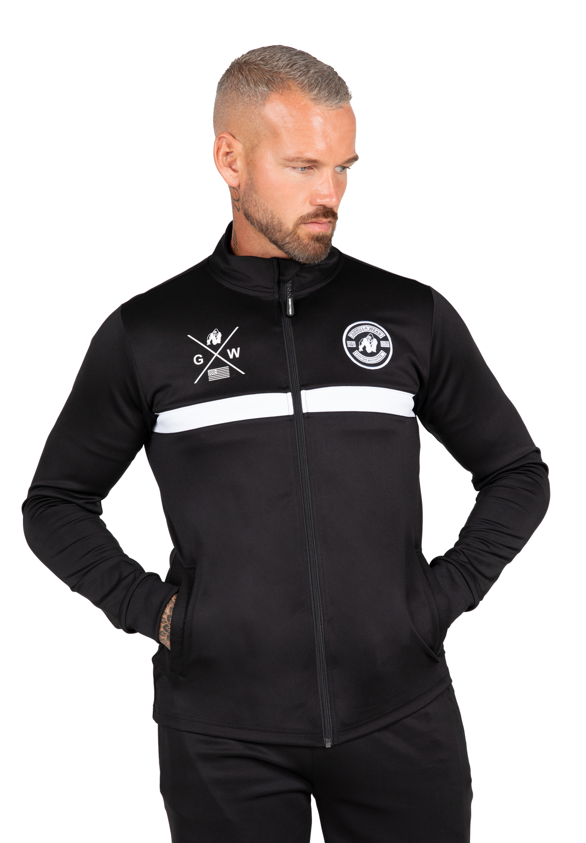 Gorilla Wear Vernon Track Jacket Jacket Black