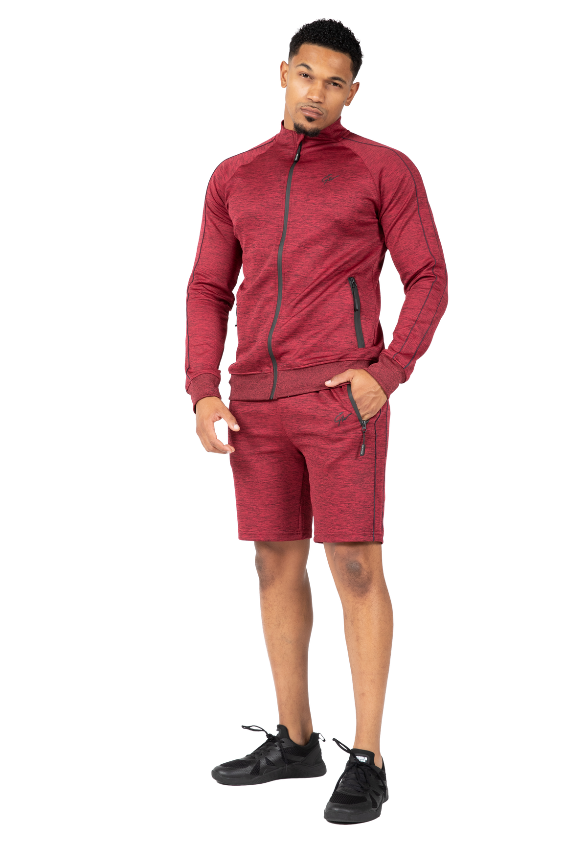Gorilla Wear Wenden Track Jacket Jacket Burgundy