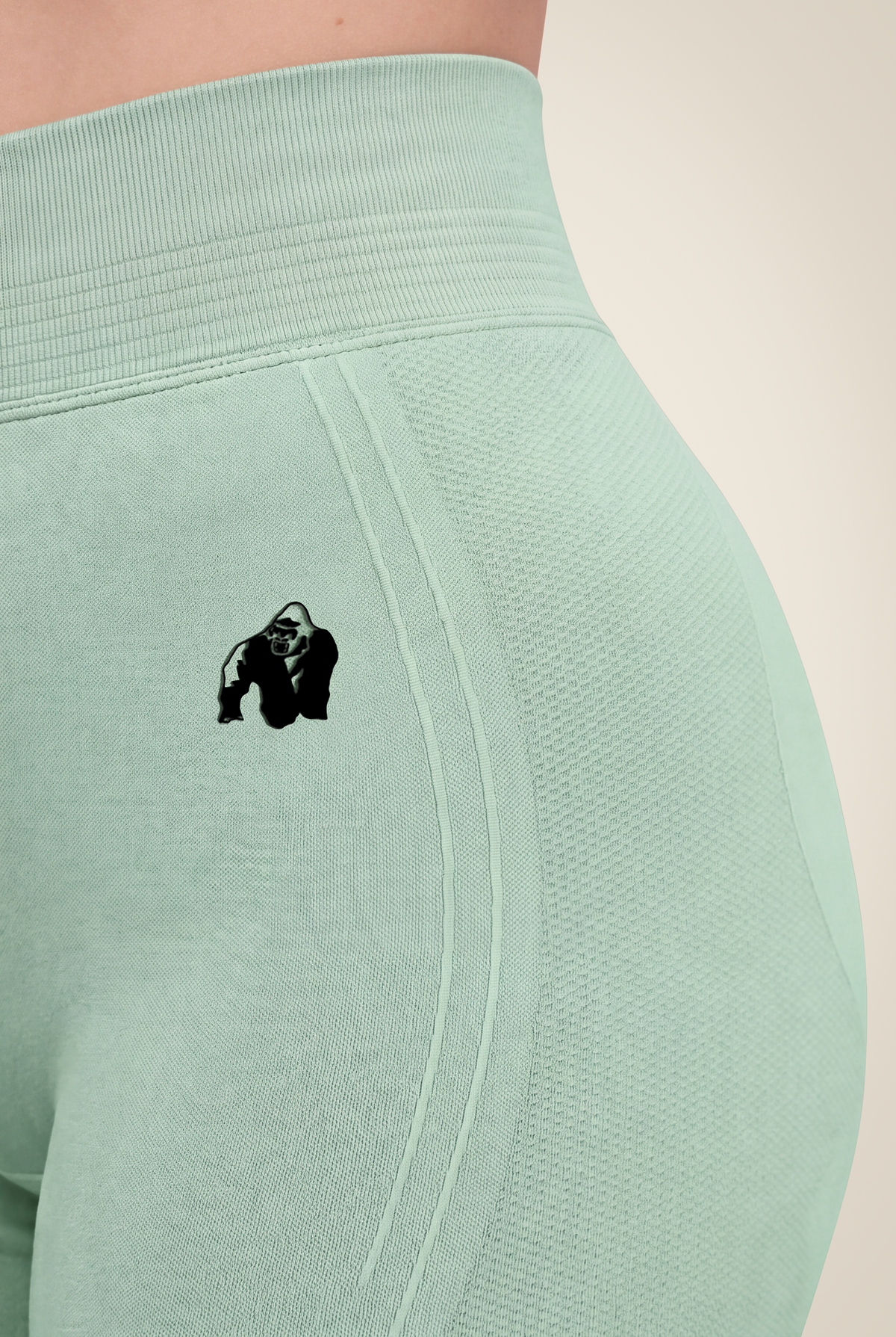Gorilla Wear Whitney Seamless Leggings - Green - Detail View