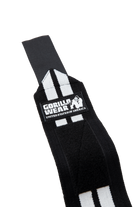Gorilla Wear Wrist Wraps PRO Lifting Straps & Wraps Black/White