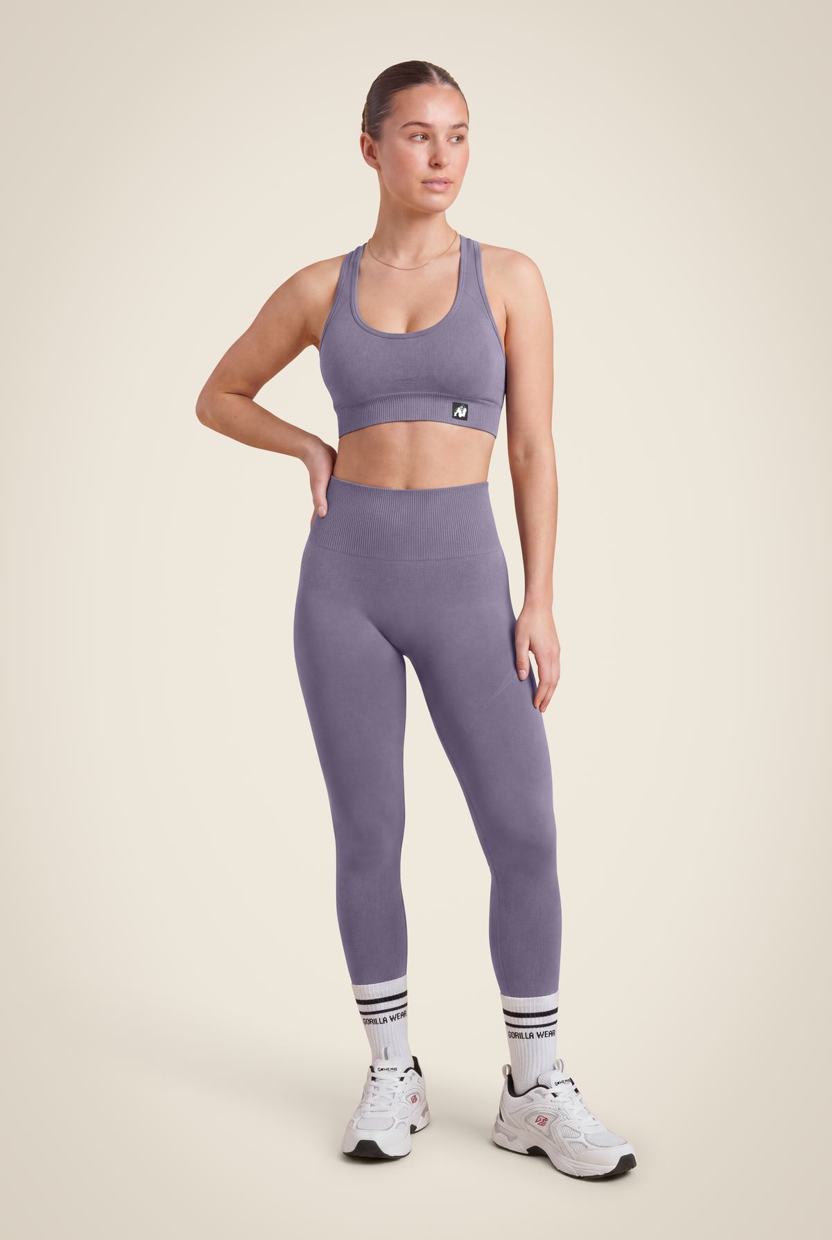 Gorilla Wear Yava Seamless Sports Bra Sports Bra Gray