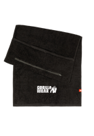 Gorilla Wear Zip Pocket Gym Towel Towels Black