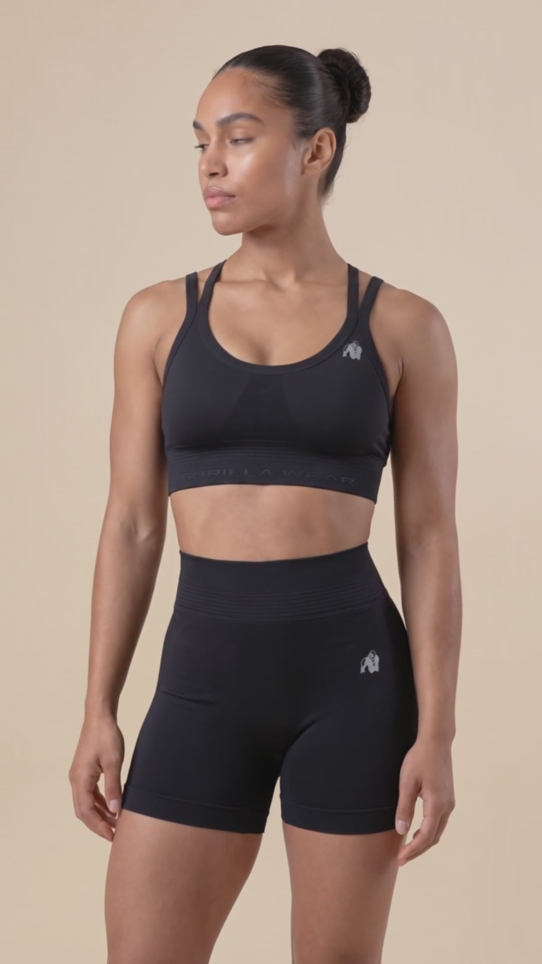 Gorilla Wear Whitney Seamless Sports Bra - Black - Product Video